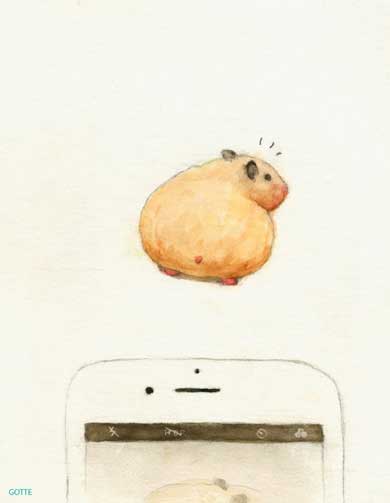 ハムスター イラスト インタビュー ひまわりの種 GOTTE 助六