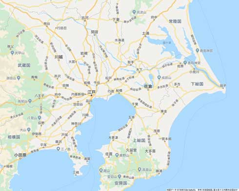 江戸時代 Google マップ 想像 東京周辺 地図 作ってみた