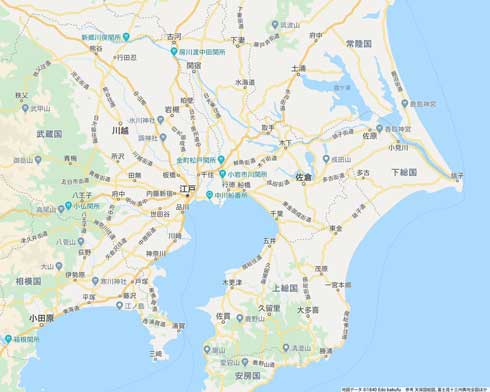 江戸時代 Google マップ 想像 東京周辺 地図 作ってみた