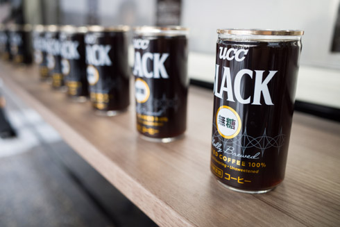 ずらっと並ぶコーヒー