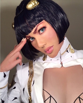 叶恭子 ブローノ・ブチャラティ コスプレ ジョジョの奇妙な冒険 黄金の風 叶美香 叶姉妹 アリーヴェデルチ