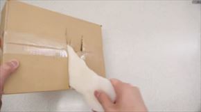 発泡スチロールで作った包丁