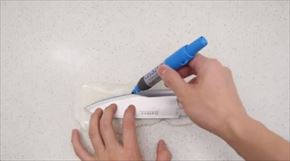 発泡スチロールで作った包丁