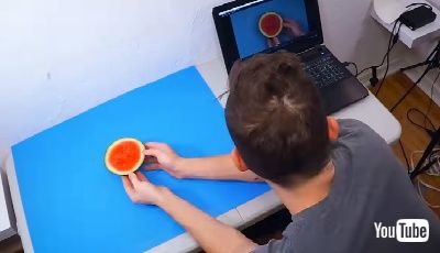 セットして撮影