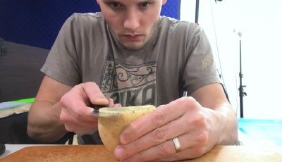 薄く、薄く切っていきます