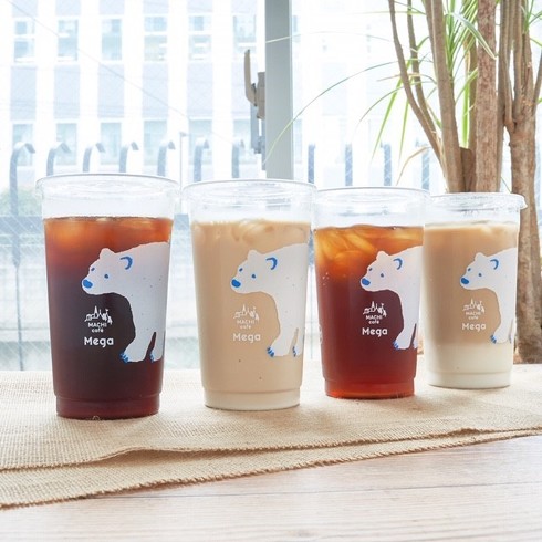 白クマメガアイスドリンク