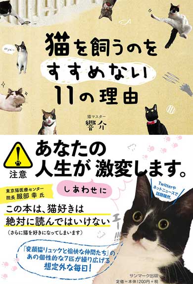 猫を飼うのをすすめない11の理由 響介 猫マスター 作曲家 エッセイ