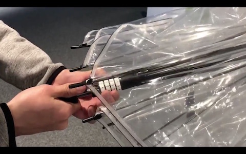 ダイヤル錠付き傘