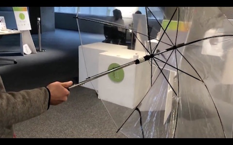 ダイヤル錠付き傘