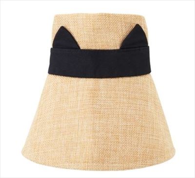 フェリシモ猫部　麦わら風帽子