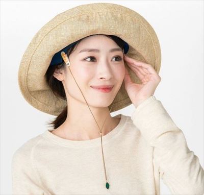 フェリシモ猫部　麦わら風帽子