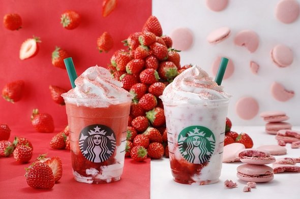 ストロベリーベリーマッチフラペチーノ