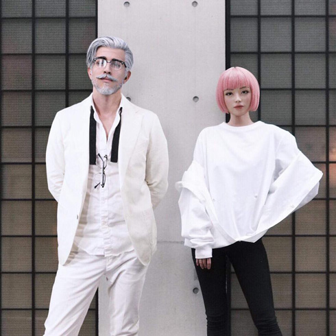 imma カーネル・サンダース バーチャルモデル バーチャル