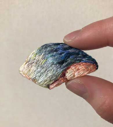 サバ 切り身 刺しゅう 食べ物 リアル Dmk