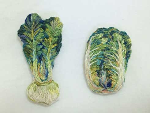 サバ 切り身 刺しゅう 食べ物 リアル Dmk