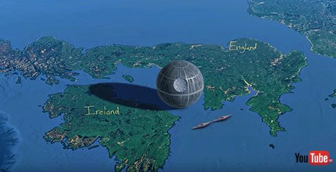 「ミレニアムファルコンは高速道路7車線」　スターウォーズの地球サイズ映像に感動