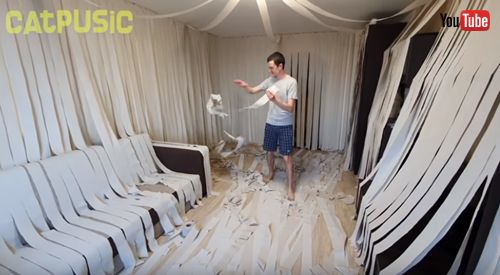 トイレットペーパー部屋作り