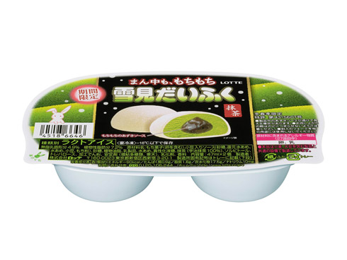 まん中も、もちもち雪見だいふく抹茶