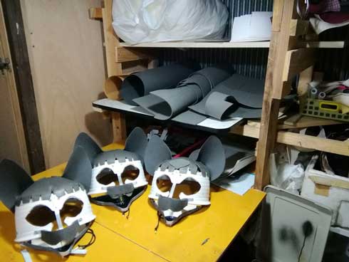 猫 焼き芋屋さん 山田 三毛猫 ミケ 着ぐるみ