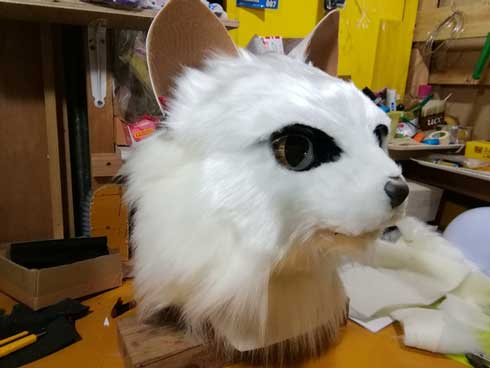 猫 焼き芋屋さん 山田 三毛猫 ミケ 着ぐるみ