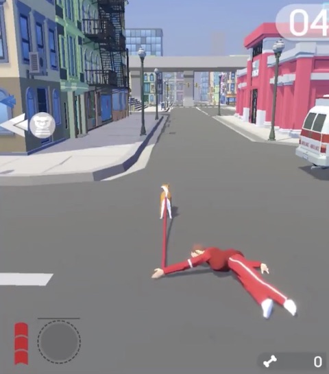 カワイイ犬と街中を駆け回るゲーム