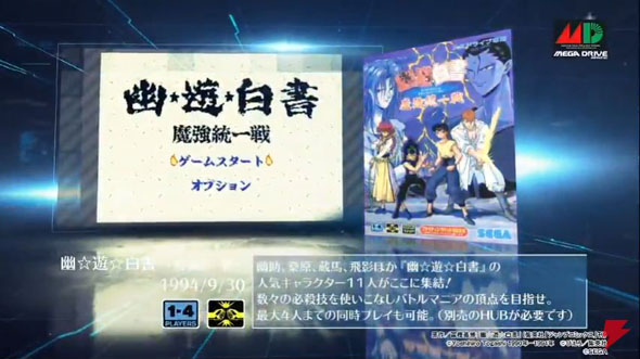 メガドラミニ 幽遊白書