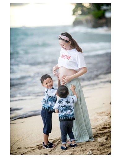 小原正子 クワバタオハラ マタニティフォト 妊娠 出産 旦那