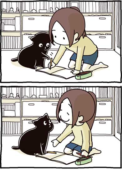 猫 漫画 仲裁 あるある ペン ノート 寝る 爪 たき りょうこ