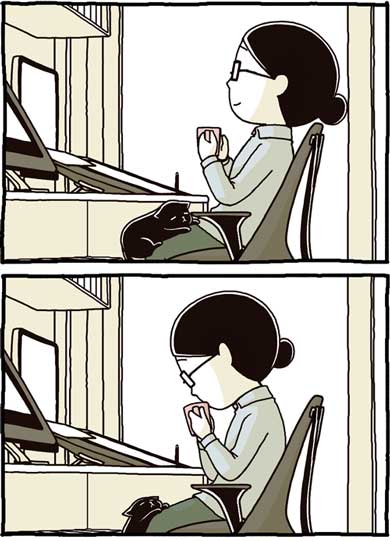 猫 漫画 仲裁 あるある ペン ノート 寝る 爪 たき りょうこ