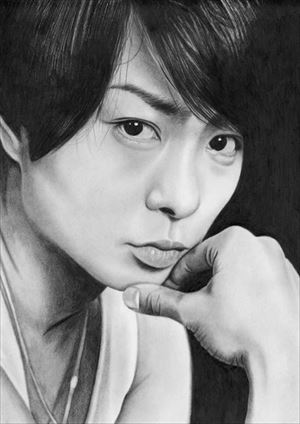 色鉛筆で描いたカブトムシ