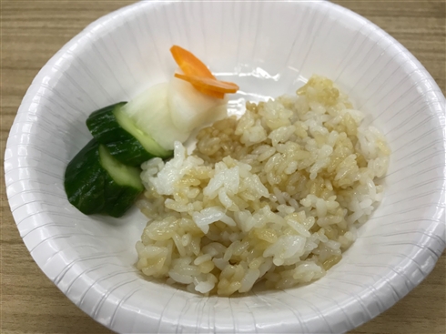 卵欠けご飯