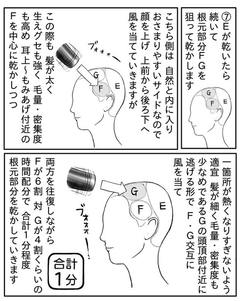 ドライヤーの乾かし方27