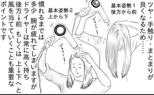 ドライヤーの乾かし方39