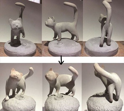 猫のペンスタンド