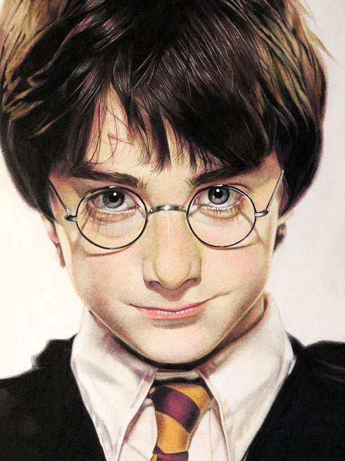 色鉛筆 ハリーポッター 慧人 リアル 絵