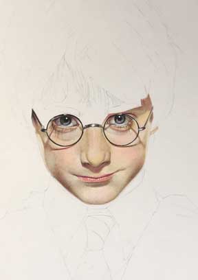 色鉛筆 ハリーポッター 慧人 リアル 絵