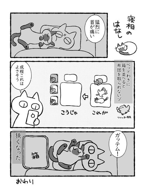 寝相の話