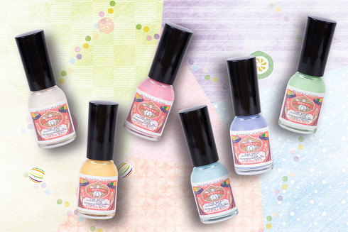 胡粉ネイルあめちゃんシリーズ