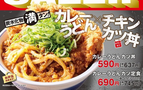 カレーうどんカツ丼