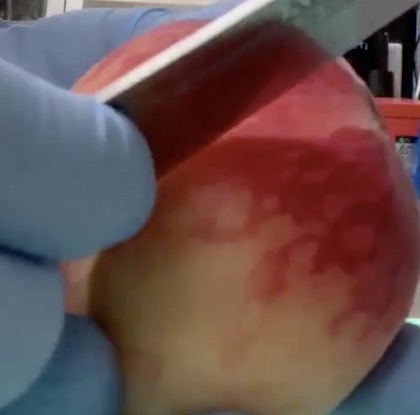 桃の皮をつるんと剥く方法