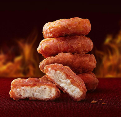 マクドナルド メガ辛スパイシーソース カマンベールチーズソース スパイシーチキンマックナゲット