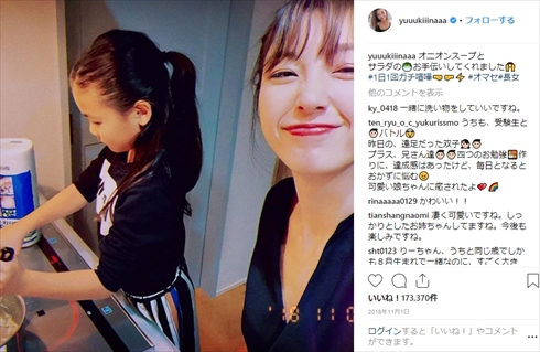 木下優樹菜 長女 CMデビュー 莉々菜 りりな 顔出し