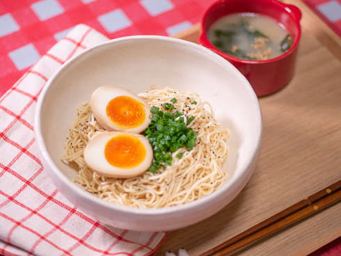 完成した油そばの写真