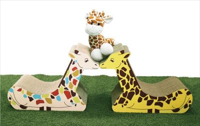 キリンの爪とぎベッド