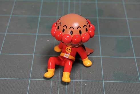 顔 入れ替わる瞬間 アンパンマン 粘土細工 立体化 フィギュア めーちっさい