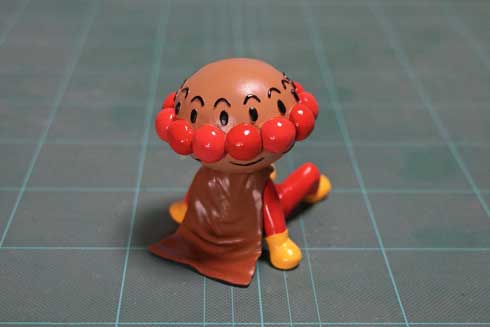 顔 入れ替わる瞬間 アンパンマン 粘土細工 立体化 フィギュア めーちっさい