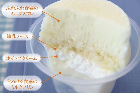 ファミリーマートまっ白ミルクのスフレ・プリン
