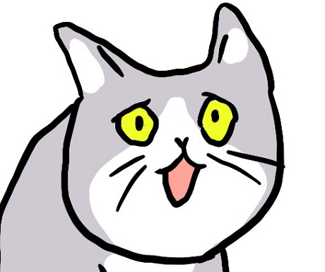 これからしかられるネコ