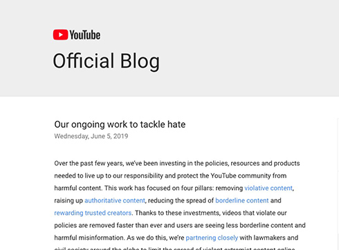 YouTube、差別に関するポリシー更新 歴史教育コンテンツまで巻き込みでバン