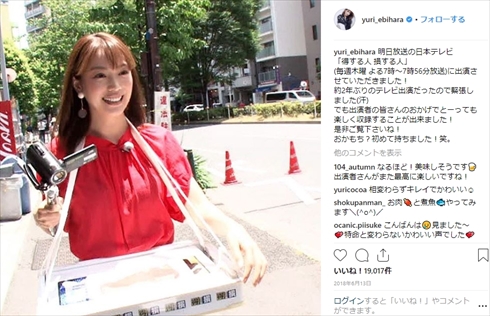 蛯原友里 蛯原英里 双子 妹 エビちゃん 現在 テレビ